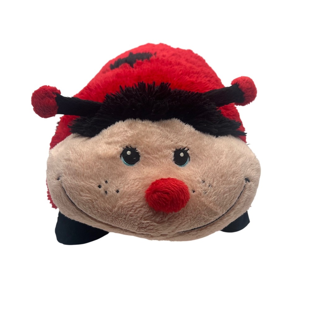 Cuddly Pillow & Pets Ladybug Plush Red Black Spotted Stuffed Animal Toy 16 inch